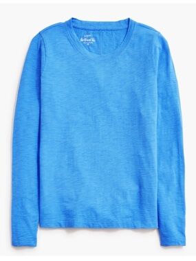 J.Crew Blue Girlfriend crewneck tee long sleeve